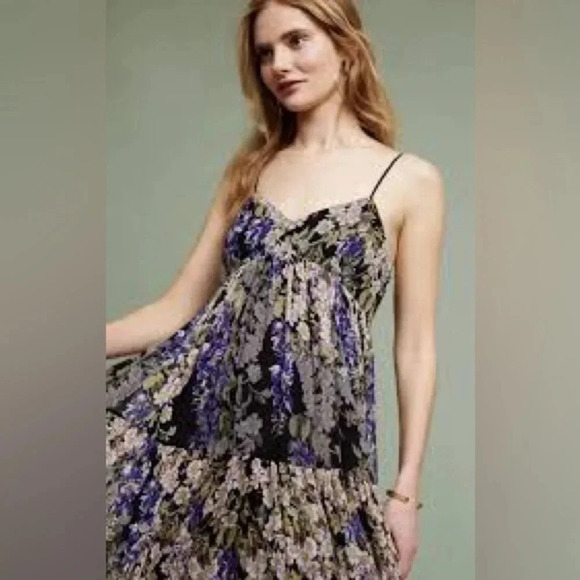 Anthropologie Floreat Adelia Maxi Floral Dress Size 12 - Picture 2 of 12